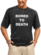 Blink-182 Bored to Death Text Graphic T-Shirt