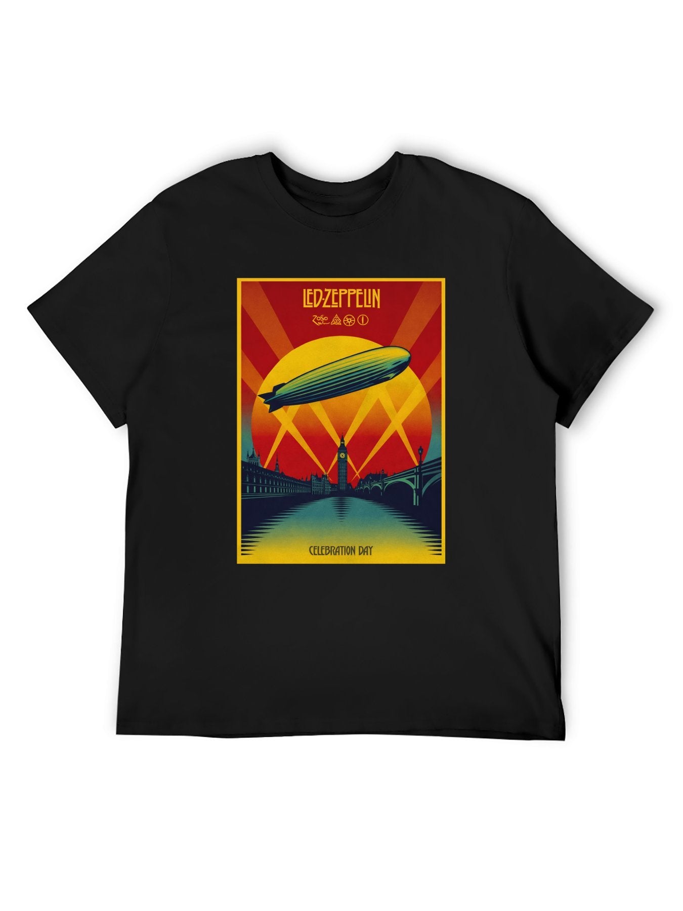 Led Zeppelin Celebration Day Airship Graphic T-Shirt