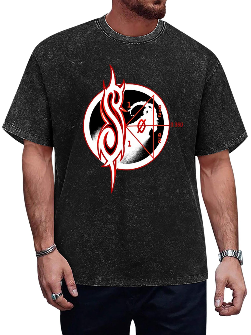 Slipknot Tribal S Geometric Symbol Graphic T-Shirt