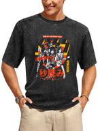Vintage Washed KISS End of the Road Tour Japanese Poster Graphic T-Shirt