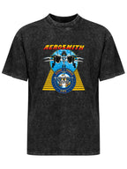 Aerosmith Aero Force One Jet Graphic T-Shirt