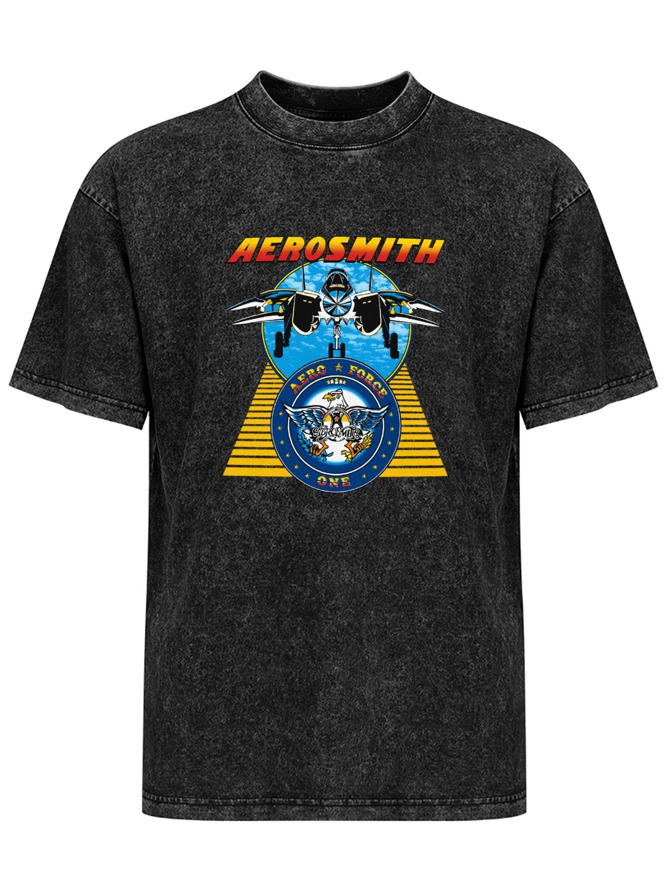 Aerosmith Aero Force One Jet Graphic T-Shirt