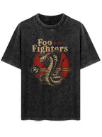 Foo Fighters Cobra Snake Vintage Graphic T-Shirt