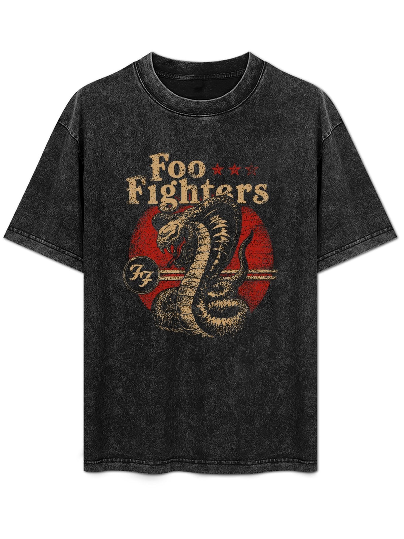 Foo Fighters Cobra Snake Vintage Graphic T-Shirt