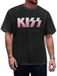 Vintage Washed KISS Pink Gradient Logo Graphic T-Shirt