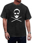 Queen Rock Icon Silhouette Crossed Drumsticks Graphic T-Shirt