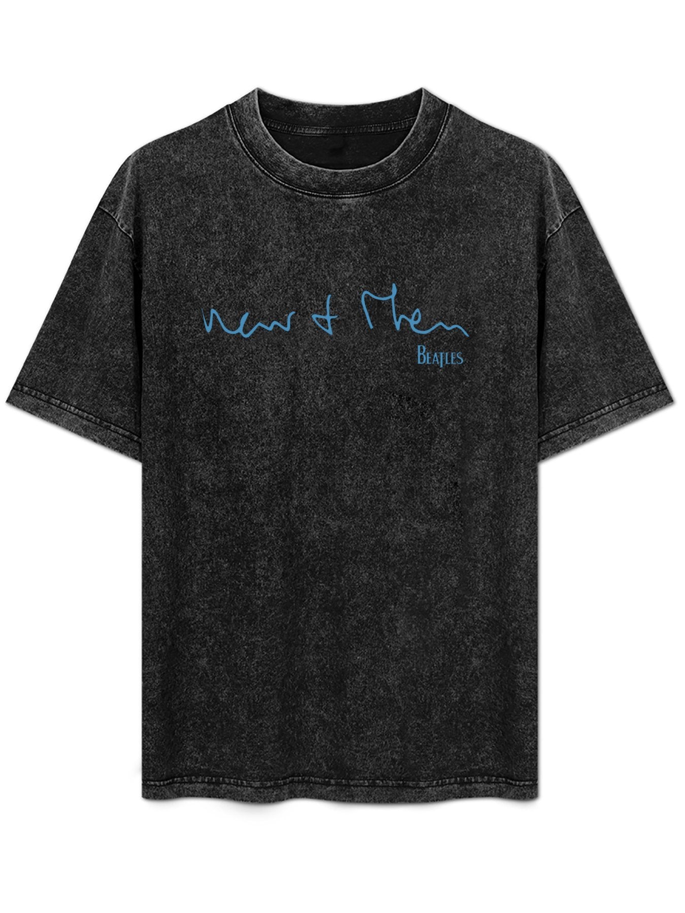 The Beatles Now and Then Handwritten Logo Graphic T-Shirt