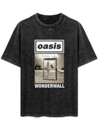 Oasis Wonderwall Framed Portrait Graphic T-Shirt