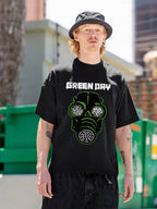 Green Day Gas Mask Punk Graphic T-Shirt