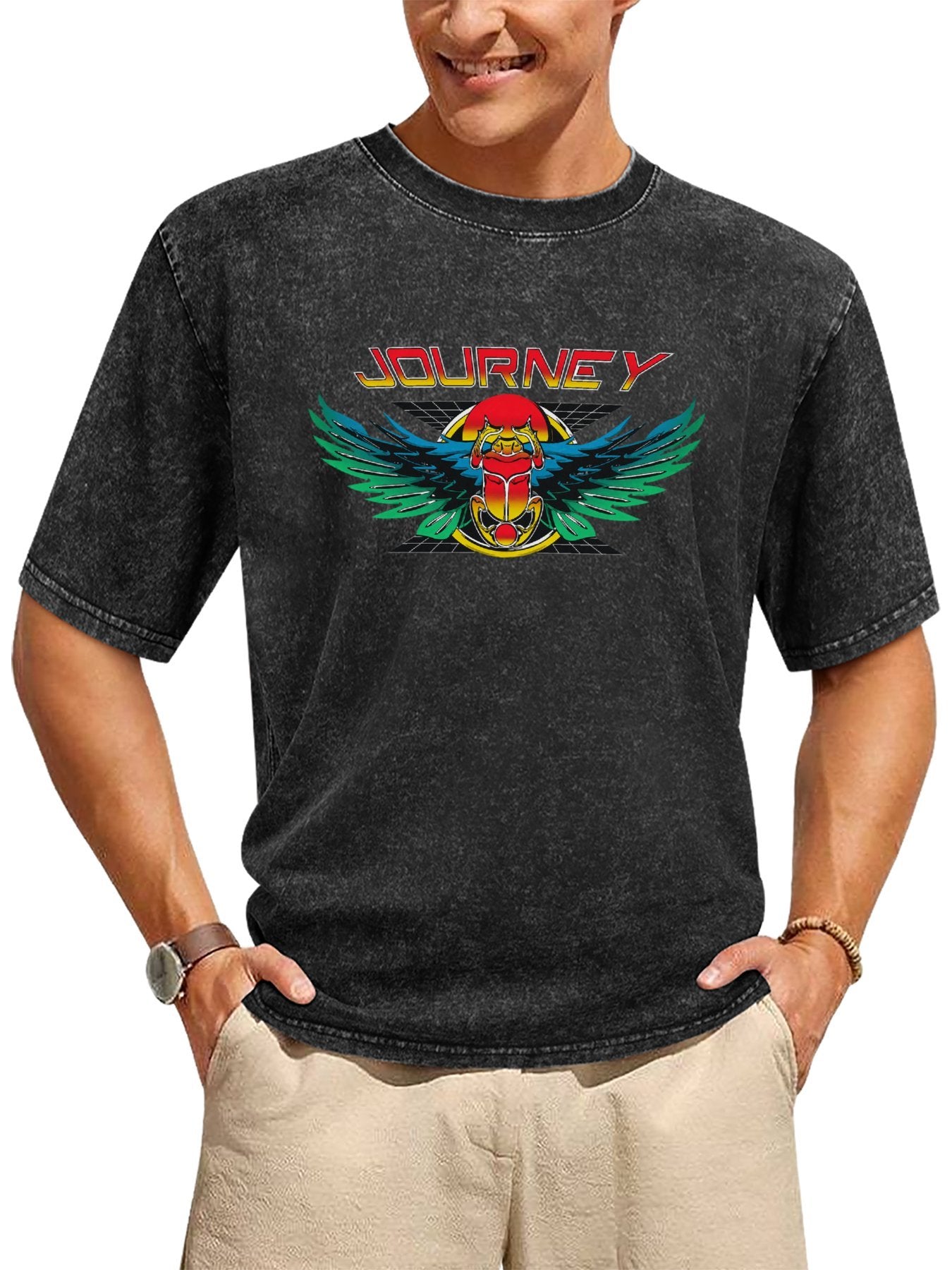 Journey Winged Scarab Graphic T-Shirt