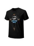 Green Day Punk Cartoon Skull Graphic T-Shirt