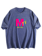 Music Video Graphic Washed T-Shirt