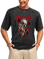 Guns N’ Roses Skull Snake and Roses Graphic T-Shirt