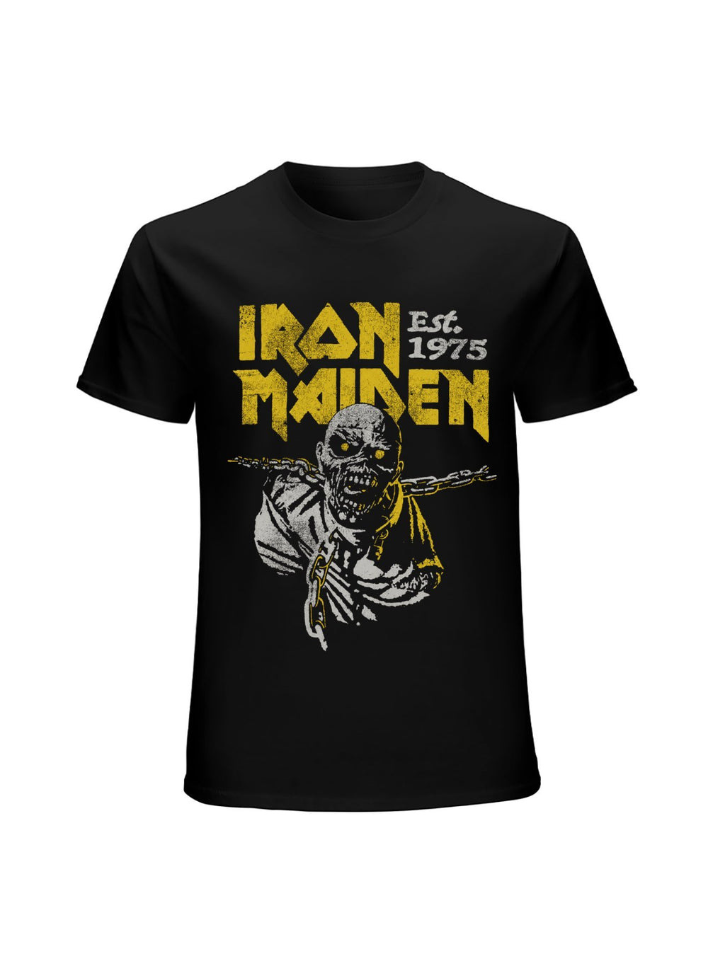 Iron Maiden Est. 1975 Eddie Chains Graphic T-Shirt