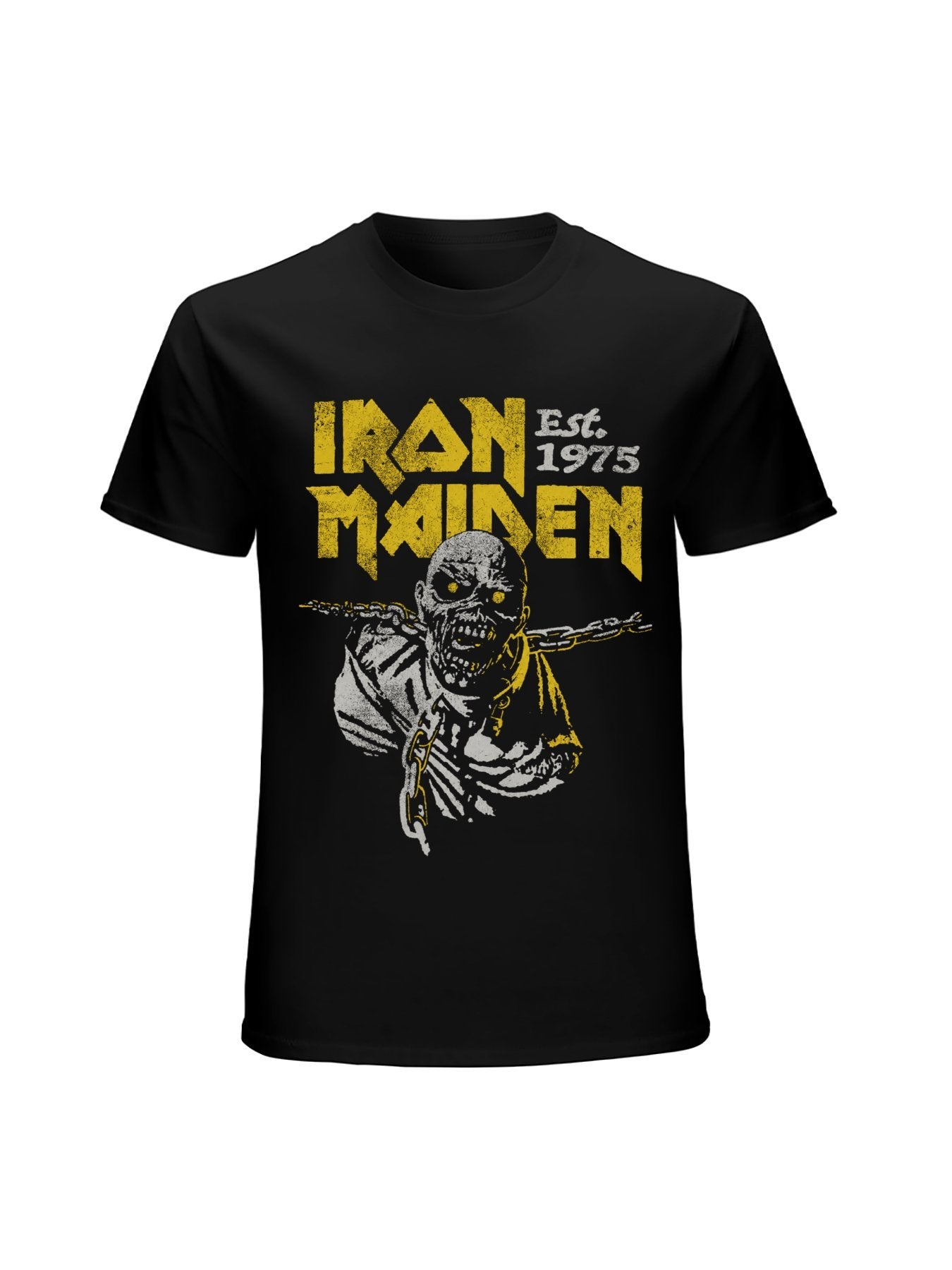 Iron Maiden Est. 1975 Eddie Chains Graphic T-Shirt