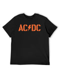 AC/DC Orange Logo Minimalist Rock T-Shirt