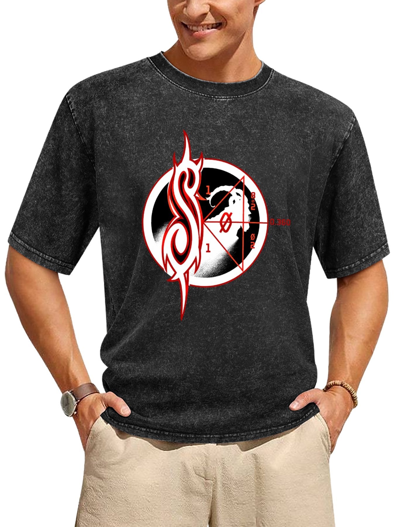 Slipknot Tribal S Geometric Symbol Graphic T-Shirt Secondary image