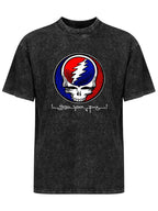 Vintage Washed Grateful Dead Steal Your Face Graphic T-Shirt