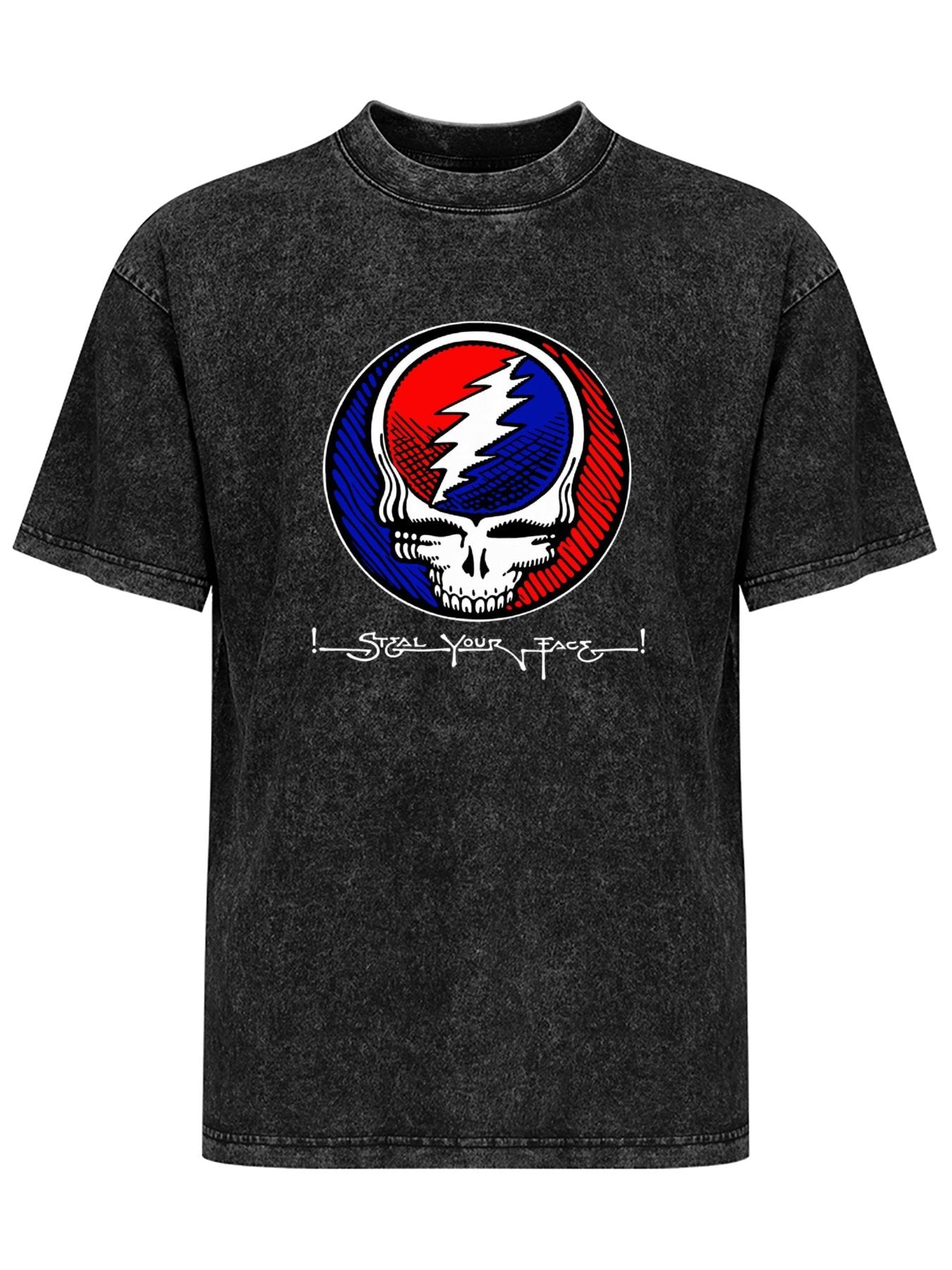 Vintage Washed Grateful Dead Steal Your Face Graphic T-Shirt