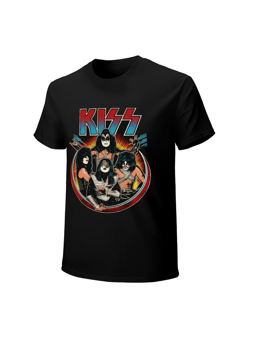 KISS Retro Band Portrait Graphic T-Shirt