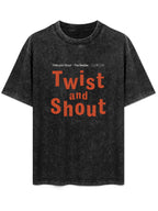 The Beatles Twist and Shout Typography Graphic T-Shirt