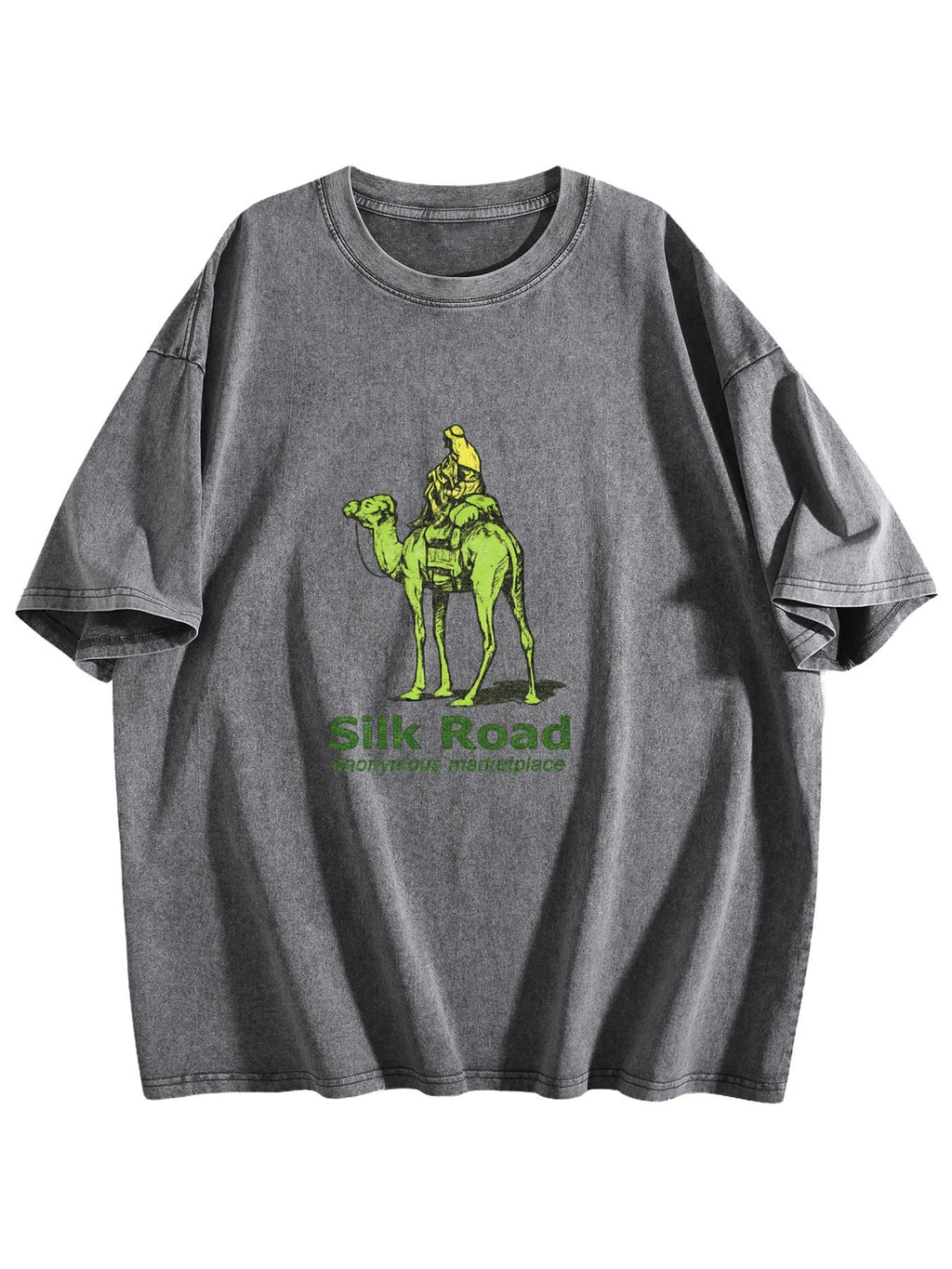 Silk Road Camel Graphic Washed T-Shirt