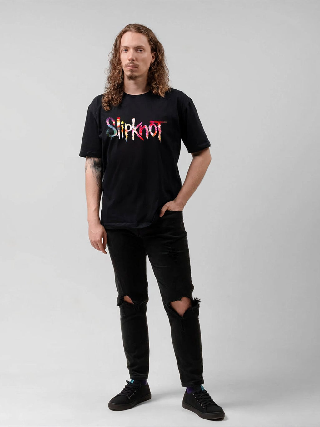 Slipknot Color Splash Logo Graphic T-Shirt