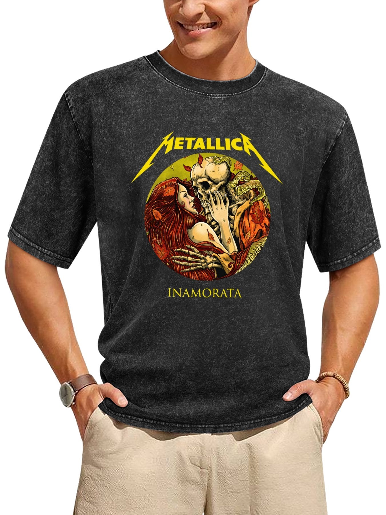 Metallica Inamorata Skull Graphic T-Shirt Secondary image
