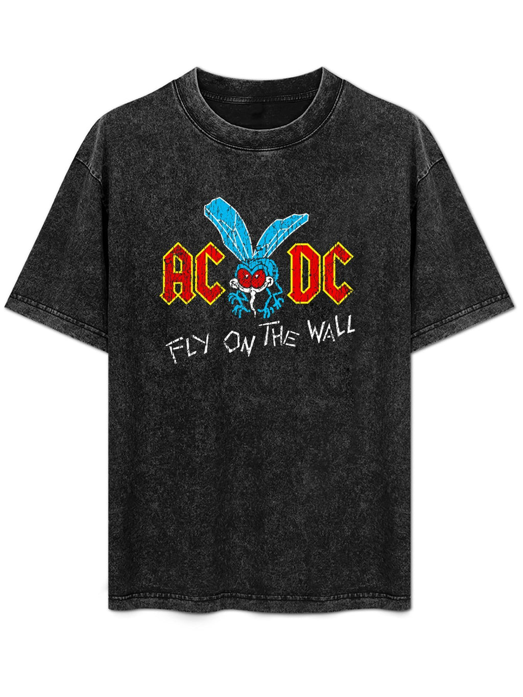 AC/DC Fly on the Wall Blue Fly Graphic T-Shirt