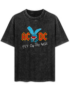 AC/DC Fly on the Wall Blue Fly Graphic T-Shirt
