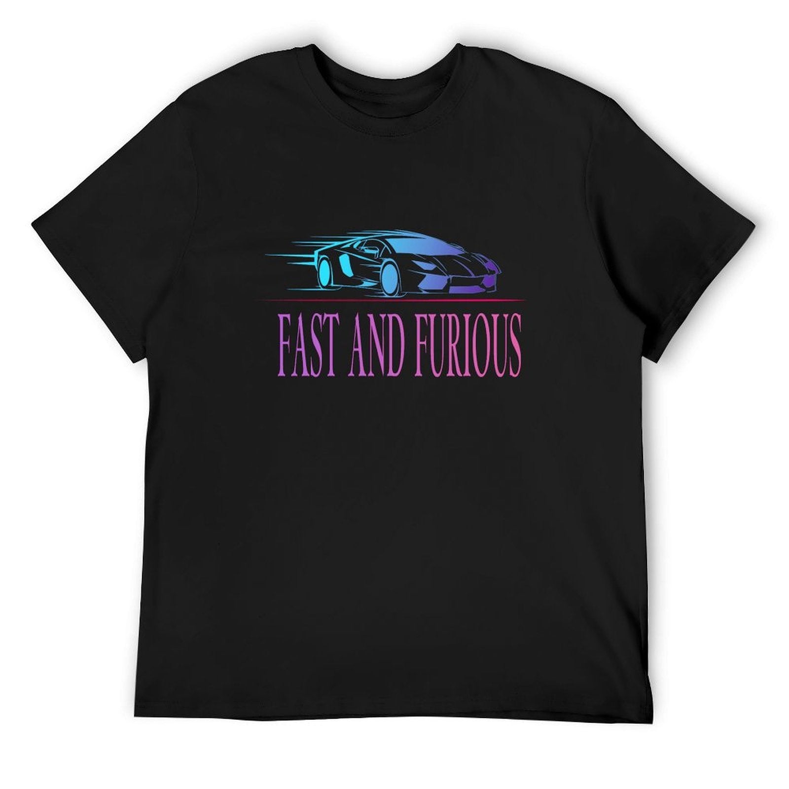 Fast and Furious Car Graphic Black T-Shirt
