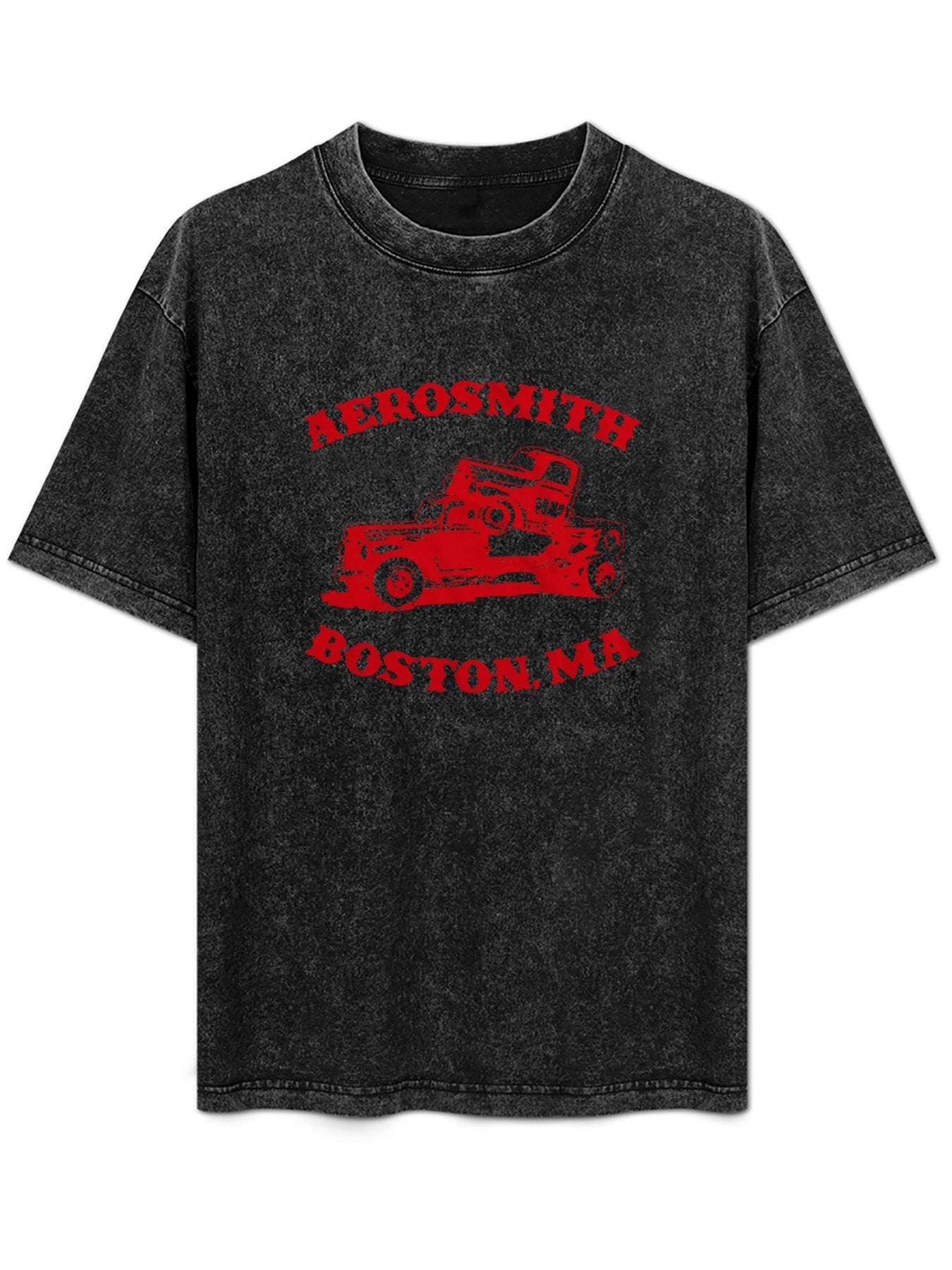 Aerosmith Boston MA Vintage Truck Graphic T-Shirt