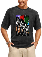 Vintage KISS Band Portrait Graphic T-Shirt