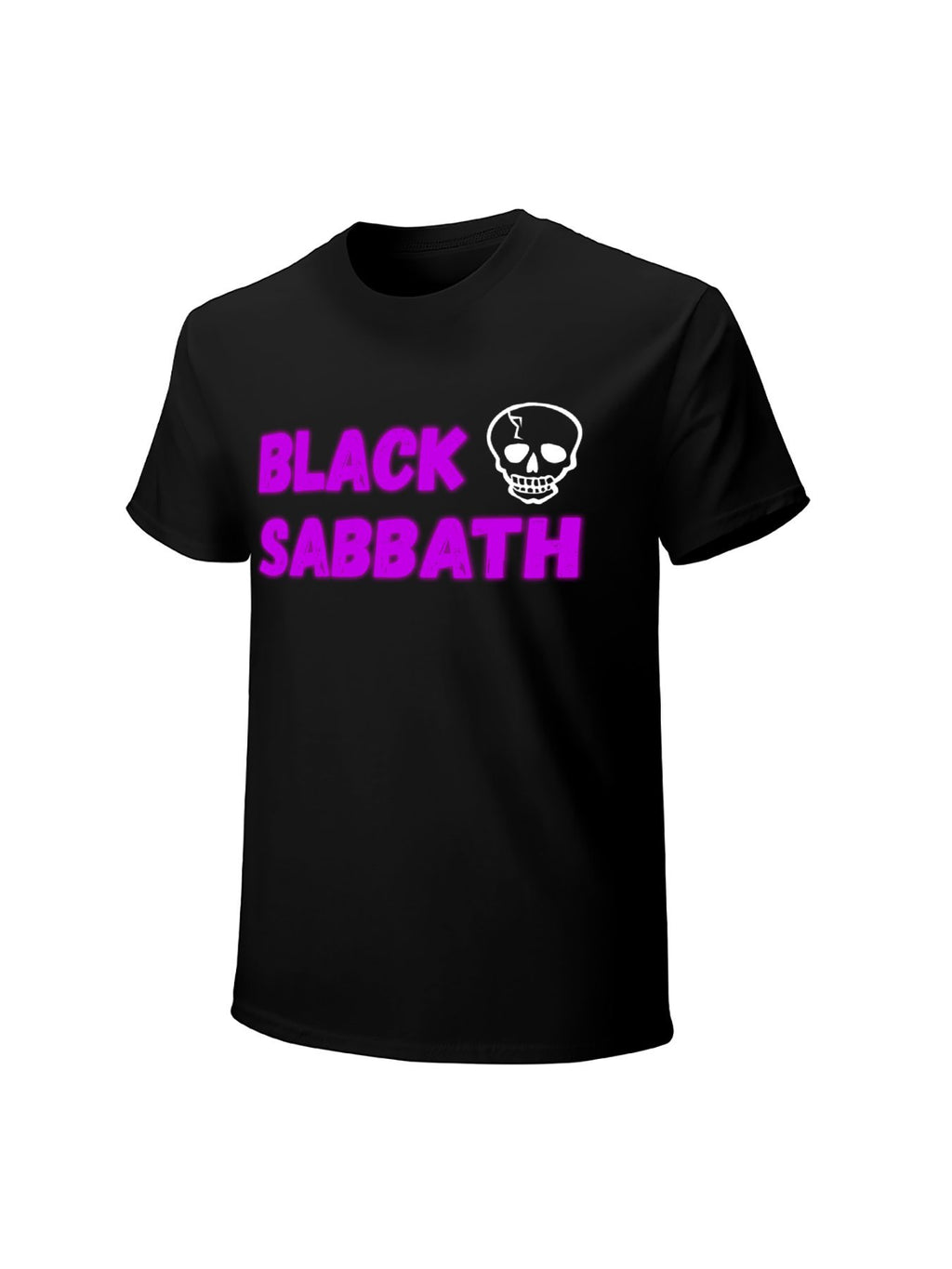 Black Sabbath Purple Skull Logo Graphic T-Shirt