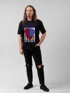 Journey USA Flag Heart Summer Stadium Tour 2024 Graphic T-Shirt