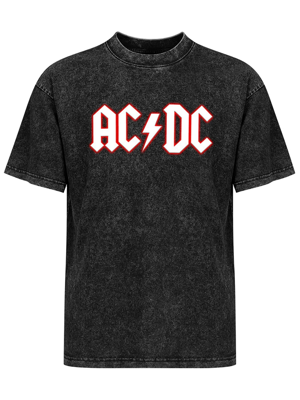 Vintage Washed AC/DC Logo Graphic T-Shirt