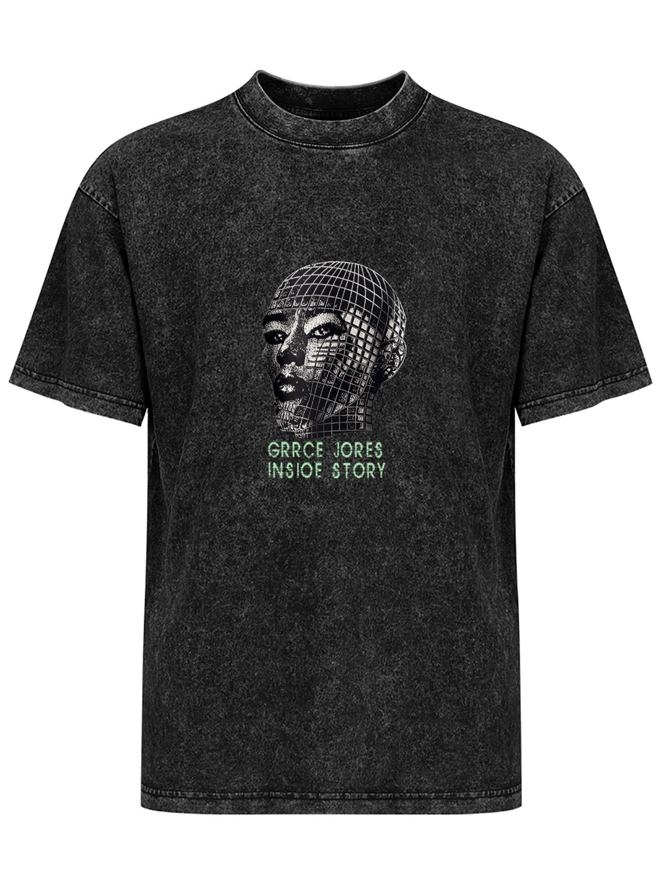 Grace Jones Inside Story Graphic Washed T-Shirt