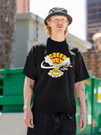 Green Day Dookie Airplane Explosion Graphic T-Shirt