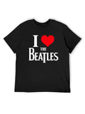 The Beatles “I Love” Heart Logo Graphic T-Shirt