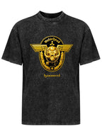 Vintage Washed Motörhead Hammered Gold Emblem Graphic T-Shirt