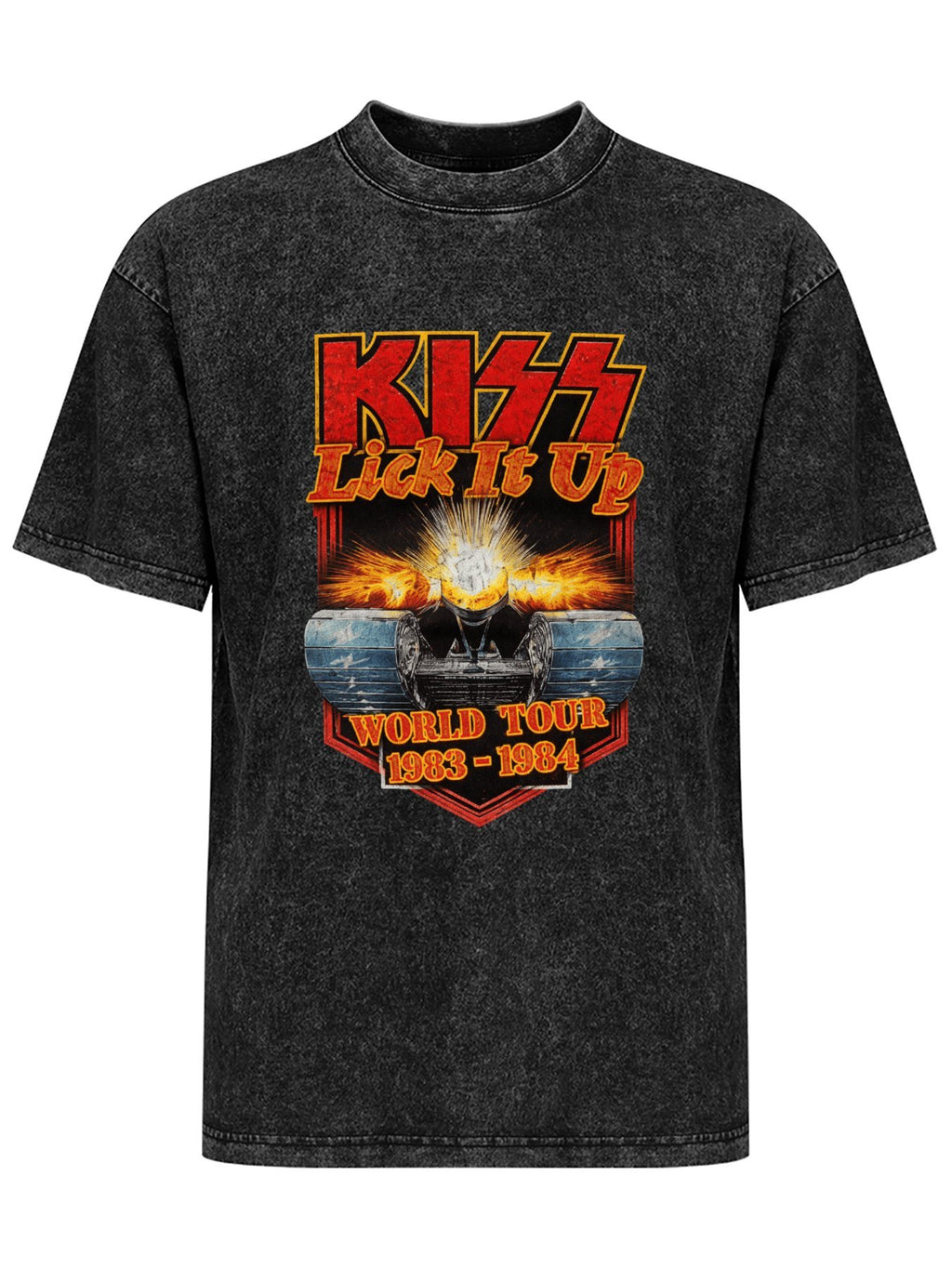 KISS Lick It Up World Tour 1983–1984 Tank Graphic T-Shirt