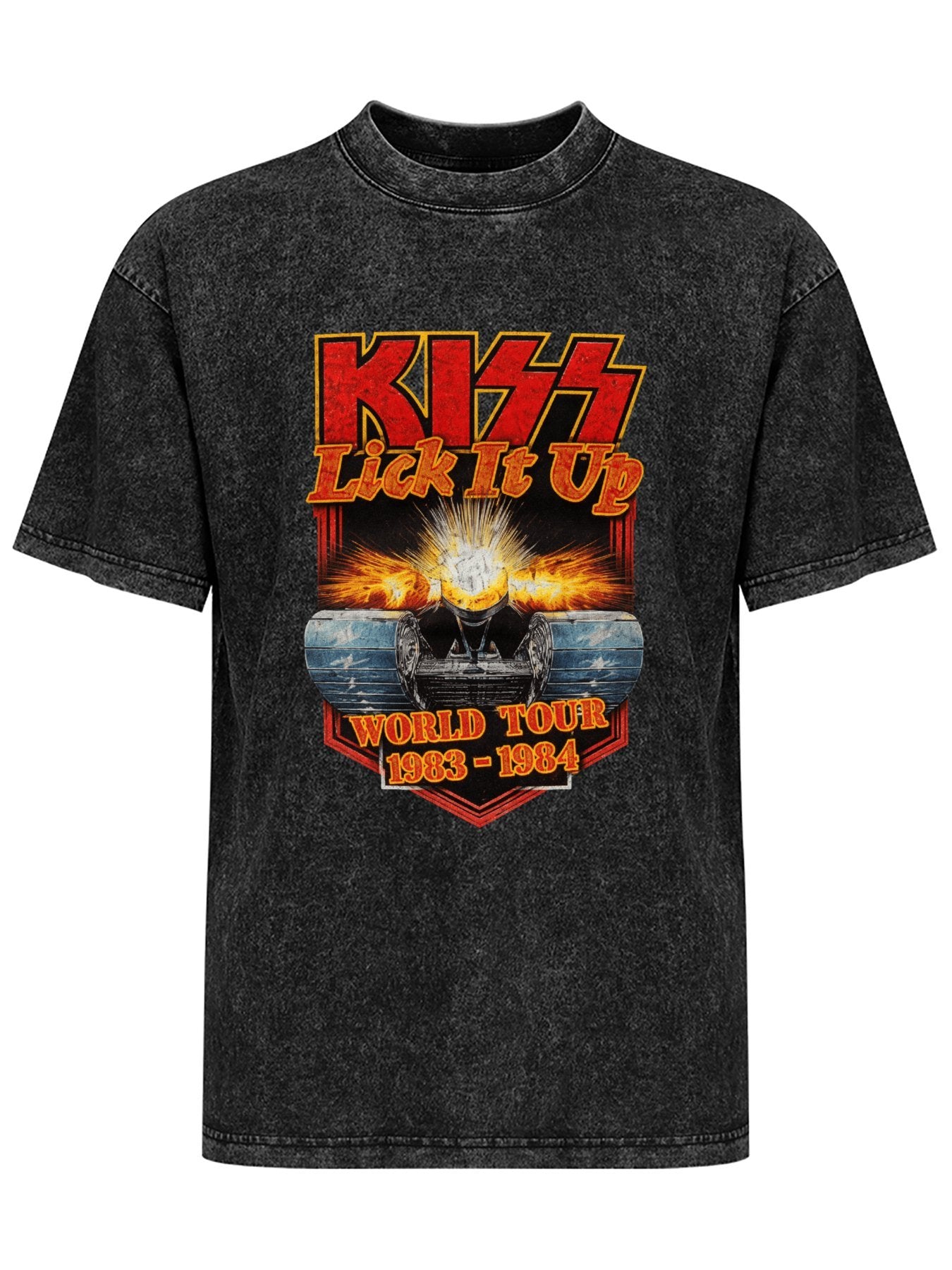 KISS Lick It Up World Tour 1983–1984 Tank Graphic T-Shirt