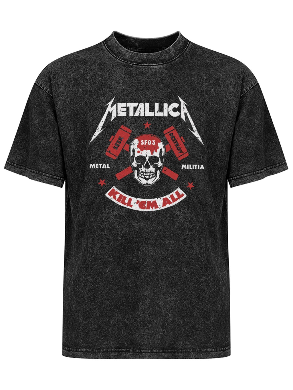 Metallica Kill 'Em All Skull Graphic T-Shirt