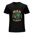 Nas One Love Illmatic Globe Graphic Black T-Shirt