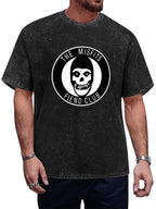 Misfits Fiend Club Circular Skull Logo Graphic T-Shirt