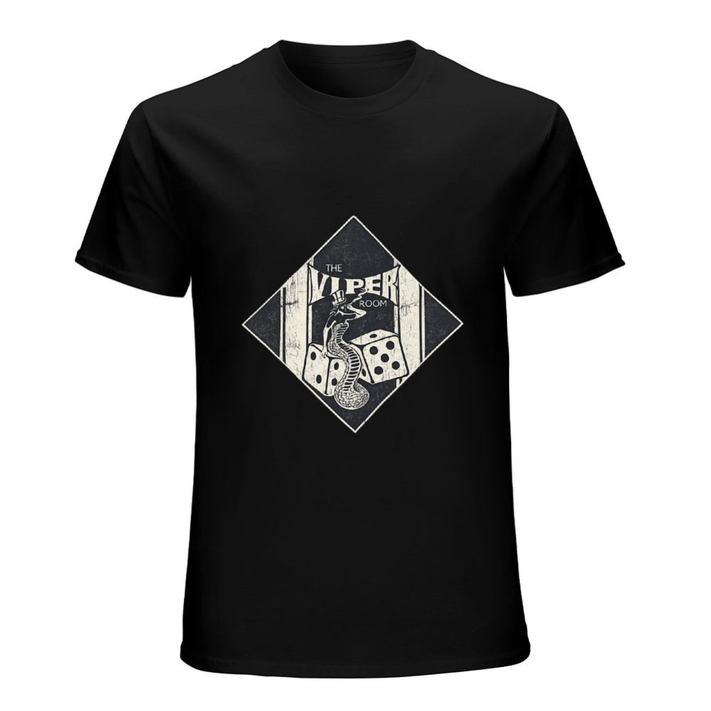 The Viper Room Snake and Dice Graphic Black T-Shirt