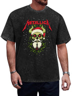 Metallica Christmas Skull Graphic T-Shirt