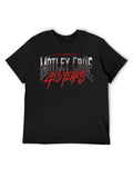 Mötley Crüe 40 Years Distressed Logo Graphic T-Shirt