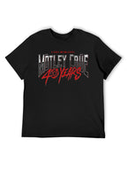 Mötley Crüe 40 Years Distressed Logo Graphic T-Shirt