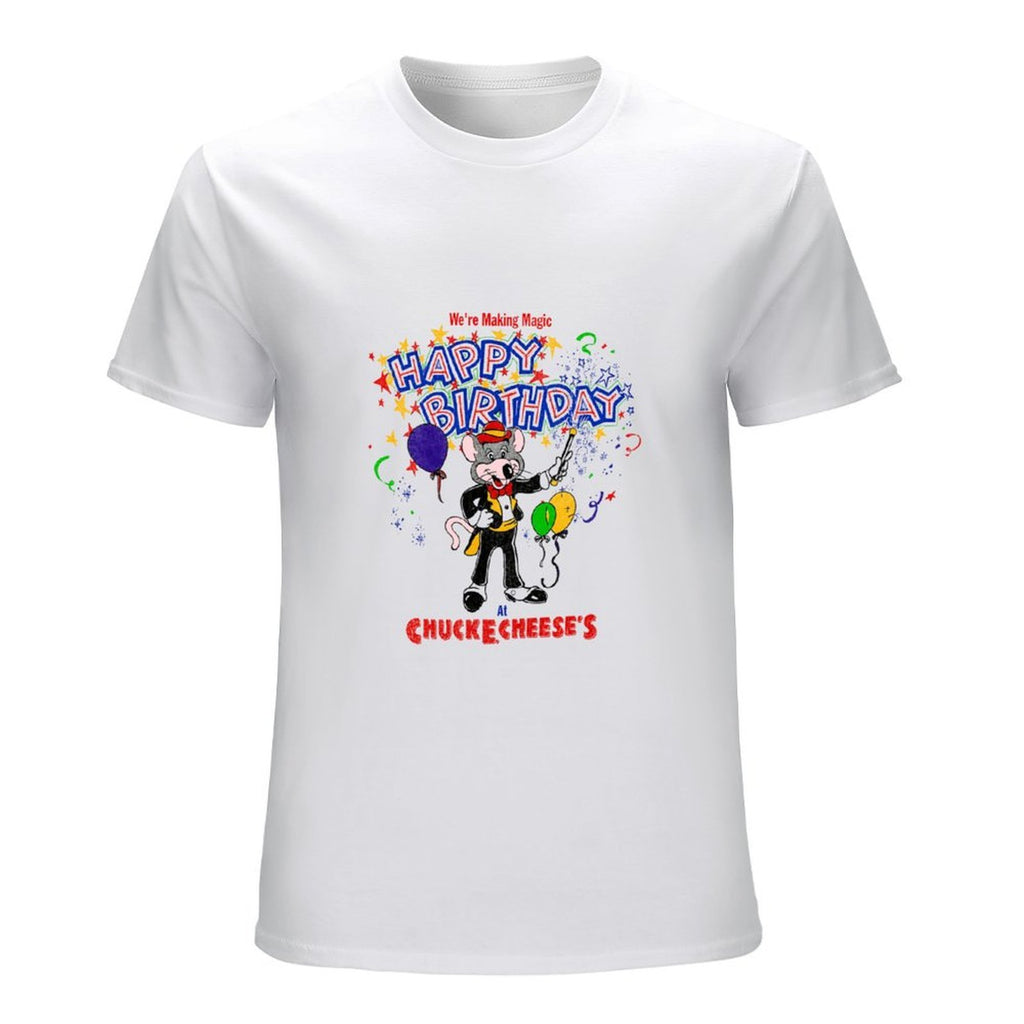 Chuck E. Cheese Happy Birthday Graphic T-Shirt